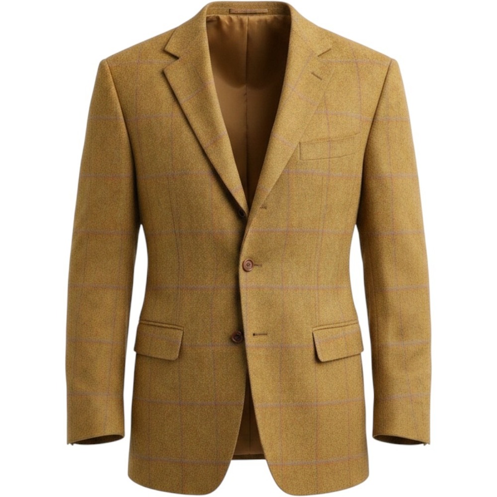 Kiton Napoli Bergdorf Goodman 100% Cashmere Blazer Sport Coat Plaid ITALY Sz 44R